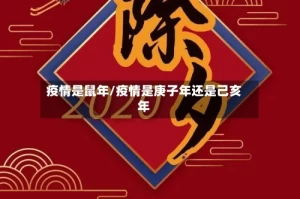 疫情是鼠年/疫情是庚子年还是己亥年