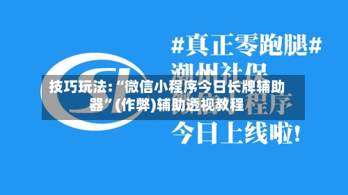技巧玩法:“微信小程序今日长牌辅助器”(作弊)辅助透视教程-第3张图片