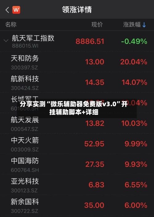 分享实测“微乐辅助器免费版v3.0”开挂辅助脚本+详细-第3张图片