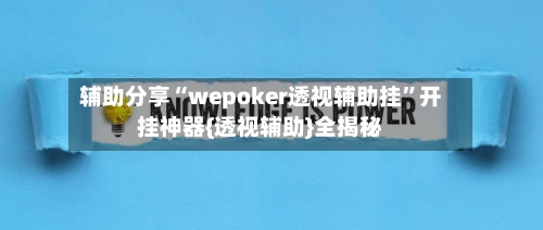 辅助分享“wepoker透视辅助挂”开挂神器{透视辅助}全揭秘-第3张图片