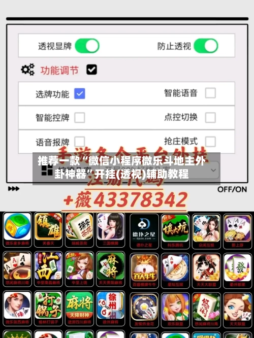 推荐一款“微信小程序微乐斗地主外卦神器”开挂(透视)辅助教程-第1张图片