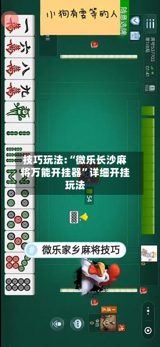 技巧玩法:“微乐长沙麻将万能开挂器	”详细开挂玩法-第2张图片