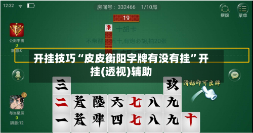 开挂技巧“皮皮衡阳字牌有没有挂”开挂(透视)辅助-第1张图片