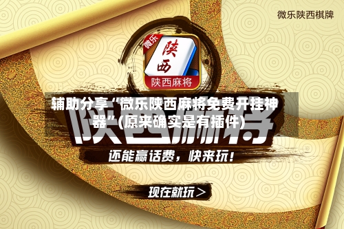 辅助分享“微乐陕西麻将免费开挂神器”(原来确实是有插件)-第3张图片