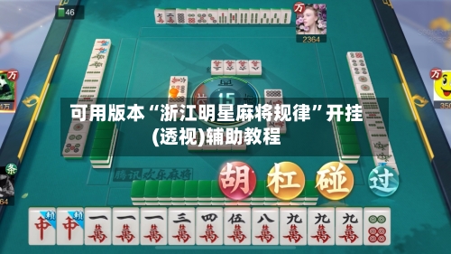 可用版本“浙江明星麻将规律”开挂(透视)辅助教程-第2张图片