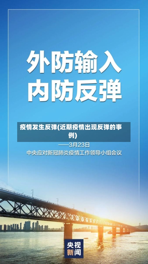 疫情发生反弹(近期疫情出现反弹的事例)-第2张图片